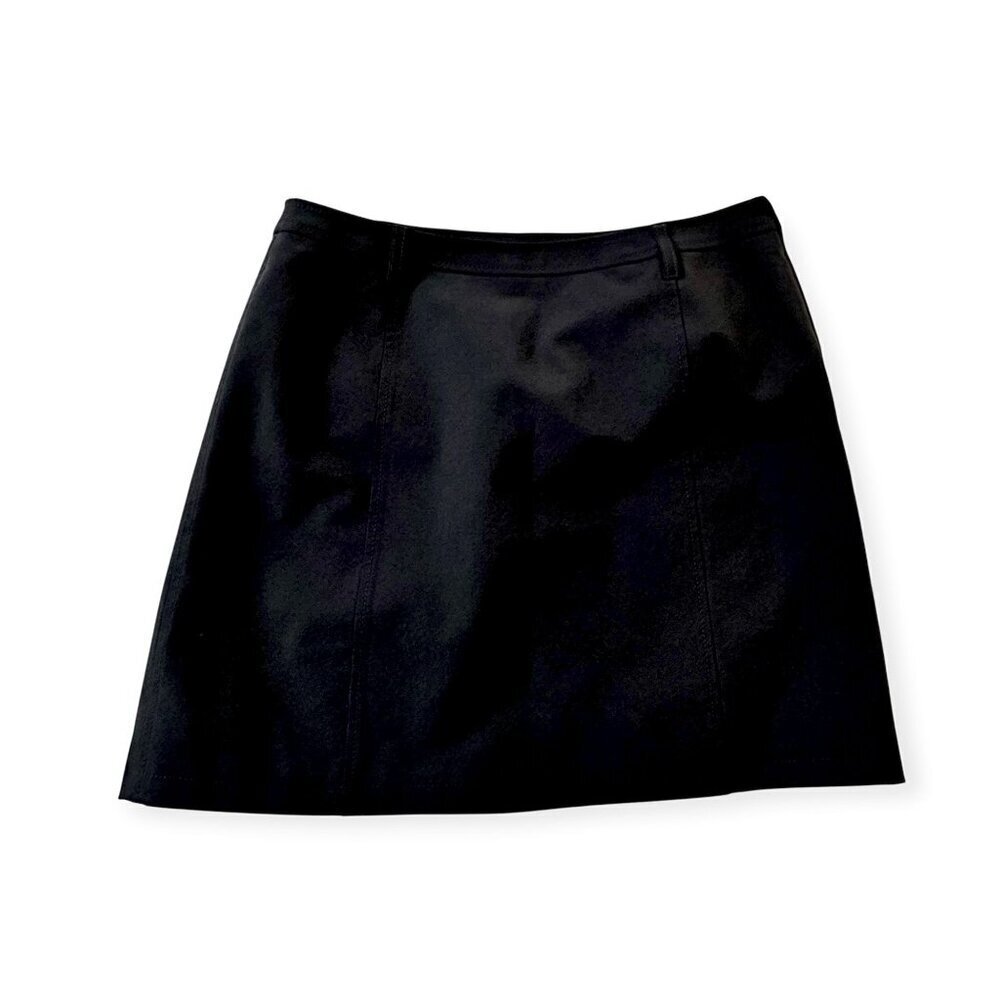 Vintage Prada Black Tech Mini Skirt IT 44 | Y2K Minimalist Made in Italy - Picture 5 of 14